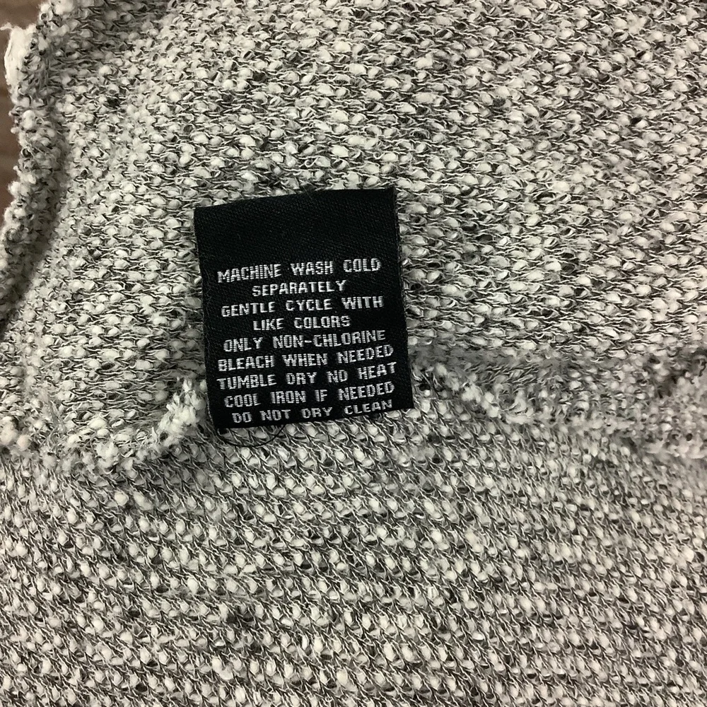 BNCI By Blanc Noir Open Front Asymmetrical Tweed Cardigan